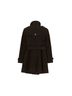 Burberry 100% Wool Black Size Brit Double Trench Coat Size 4 - photo 2