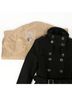 Burberry 100% Wool Black Size Brit Double Trench Coat Size 4 - photo 3