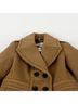 Burberry 100% Wool Brown Long Coat Size Size M - photo 4