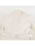 Gucci 100% Wool White Ivory Wool Belted Coat Size 6 - photo 6