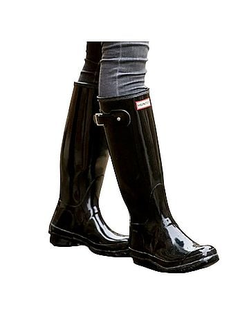 Hunter Original Tall Gloss Wellies Rain Boots (view 1)