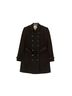 Burberry 100% Wool Black Brideline Coat Size Size 10 - photo 1