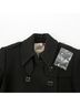 Burberry 100% Wool Black Brideline Coat Size Size 10 - photo 3