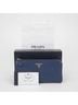 Prada 100% Leather Blue Metal Logo Long Wallet One size - photo 1