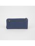 Prada 100% Leather Blue Metal Logo Long Wallet One size - photo 2
