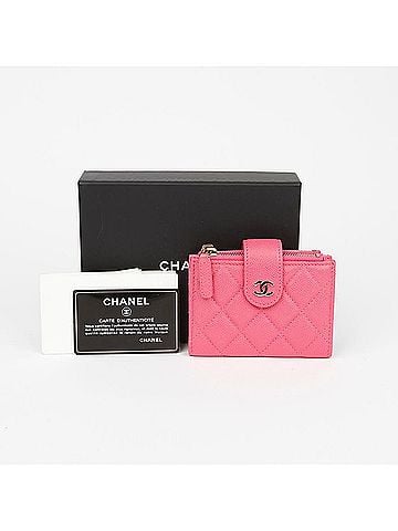 Chanel Caviar Classic Double Zip Card Wallet (view 1)