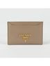Prada 100% Leather Brown Card Case Wallet One size - photo 1