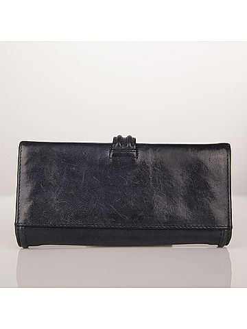 Givenchy Navy Leather Long Wallet (view 1)
