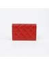 Chanel 100% Leather Red Flap Card Wallet One size - photo 4