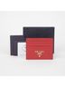 Prada 100% Leather Red Triangle Logo Card Holder One size - photo 1