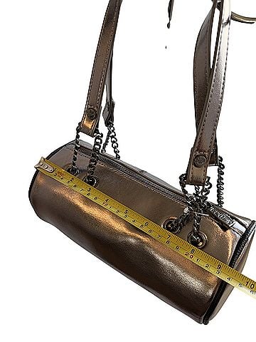 Von Dutch Brown Metallic Barrel Bag Shoulder Bag (view 2)