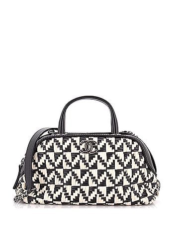 Chanel Convertible Chain Bowler Bag Woven Calfskin Small (view 1)