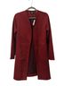 Tahari Faux Leather Open-Front Long Coat Coat - photo 2