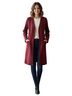 Tahari Faux Leather Open-Front Long Coat Coat - photo 1