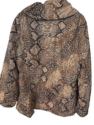 Dennis Basso Snake-Print Puffer Jacket Coat (view 2)