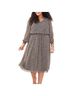 MSK 100% Polyester Floral Black White Casual Dress Size 2X - photo 1