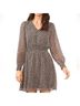 MSK 100% Polyester Floral Black White Casual Dress Size 2X - photo 3