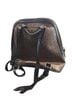 Calvin Klein Print Brown Black Gray Leather Backpack One size - photo 2