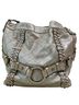 Isabella Fiore 100% Leather Solid Gold Silver Shoulder Bag One size - photo 1