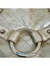 Isabella Fiore 100% Leather Solid Gold Silver Shoulder Bag One size - photo 4