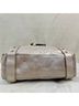 Isabella Fiore 100% Leather Solid Gold Silver Shoulder Bag One size - photo 8