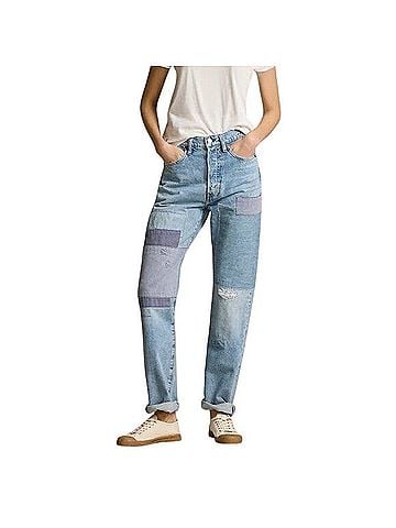 Polo by Ralph Lauren High Rise Relaxed Straight Jeans (view 2)