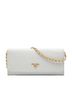 Prada 100% Leather White Saffiano Lux Wallet On Chain One size - photo 1
