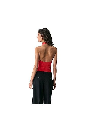 Wilfred Smooth Matter Tower Halter Sleeveless Blouse (view 2)