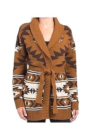Lucky Brand Tie Waist Knit Cardigan Cardigan (view 1)