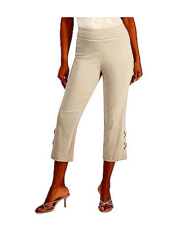 JM Collection Tummy Control  Casual Pants (view 1)