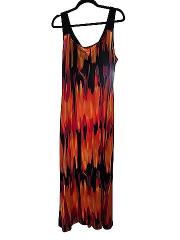 Tiana B. Abstract Flame Casual Dress (view 2)