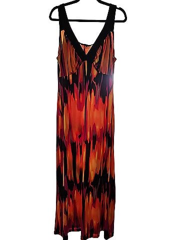 Tiana B. Abstract Flame Casual Dress (view 1)