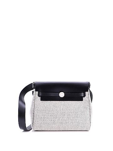 Hermès Herbag Zip Toile and Leather 20 (view 1)