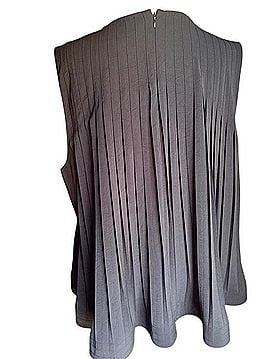 Vince. Pleated Swing Top Sleeveless Blouse (view 2)