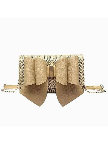 Like Dreams Women's Bonnie Straw Wallet Bowtie Crossbody Bag (view 1)