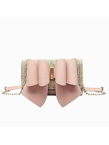 Like Dreams Women's Bonnie Straw Wallet Bowtie Crossbody Bag (view 1)