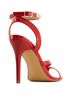 Andrea Solid Red Women's Ankle-Strap High-Heeled Sandal Size 10 - photo 2