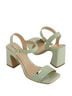 Andrea Solid Green Women's Ankle Strap Sandal Size 8 - photo 4