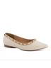 Andrea Solid Brown Women's Studded Flat Shoes Size 9 - photo 1