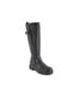 Andrea Black Women's Tall Biker Boots Size 6 - photo 3