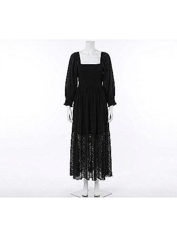 Free People Perfect Storm Midi Dress in Black (view 1)