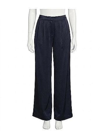 Bella Dahl Pleated Wide Leg Trouser in Navy Eclipse (view 1)
