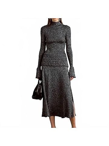 Proenza Schouler Lydia Skirt in Silver (view 2)