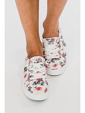 Blowfish Women's Fruit Sneaker in Off White Starbella Print (view 2)