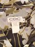 CDC Apparel 100% Polyester Floral Black White Green Purple Cocktail Dress Size 4 - photo 6
