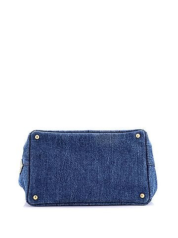 Prada Canapa Convertible Tote Denim Medium (view 2)