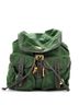 Prada 100% Vinyl Green Double Front Pocket Backpack Tessuto Medium One size - photo 1