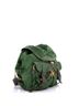 Prada 100% Vinyl Green Double Front Pocket Backpack Tessuto Medium One size - photo 3