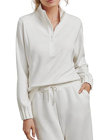 PETER MILLAR Flora Knit Half-Zip Pullover Pullover Sweater (view 2)