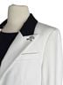Veronica Beard 62% Polyester 32% Viscose 6% Elastane 100% Polyester Solid White Black Jacket Size 8 - photo 5